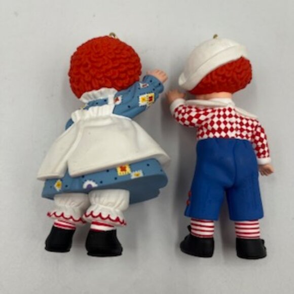 Hallmark Vintage Christmas Ornaments Mop Top Billy & Wendy Set Of 2 - Picture 3 of 9
